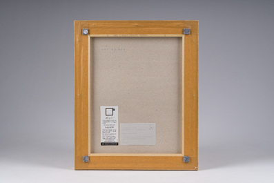 Thorsten Brinkmann (1969): 'Mara van R&uuml;dipuss - Ernie, Portraits of a Studiodog', chromogenetische print, gedateerd 2011
