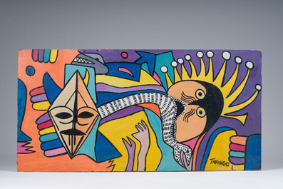 Fran&ccedil;ois Thango (1936-1981): Droomwereld, olie op board