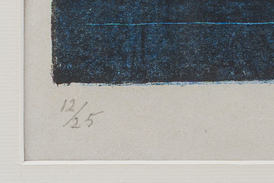 F&eacute;lix De Boeck (1898-1995): 'Nachtlichten' (Night lights), screenprint in colours, ed. 12/25, dated 1954