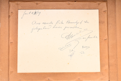 Jules De Bruycker (1870-1945): 'L'aquafortiste', ets, ed. 216/500, gedateerd (19)42
