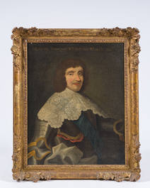 Franse school: Portret van Fran&ccedil;ois du Val de Fontenay-Mareuil, olie op doek, 17de eeuw