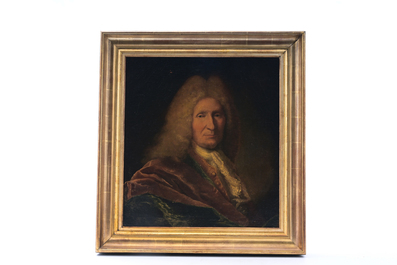 French school, attributed to Jean-Baptiste Gu&eacute;lard (1719-175?): Portrait of a nobleman, presumably Lord Kenwood, oil on canvas, 18th C.