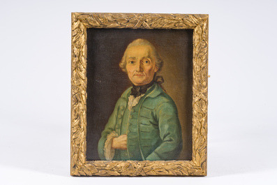 French school: Portrait of Louis Marthe de Gouy d&rsquo;Arsy, oil on canvas, 18th C.