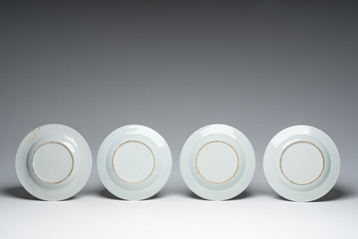 A varied collection of Chinese famille rose, famille verte and blue and white porcelain, 18th C. and later