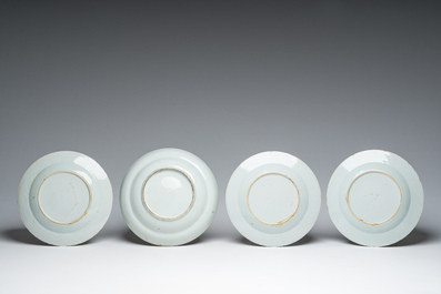 A varied collection of Chinese famille rose, famille verte and blue and white porcelain, 18th C. and later