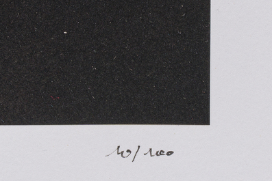 Koen Vanmechelen (1965): 'The Pied Chapel - C.C.P. - March 2014', serigraph in colours, ed. 10/100, dated 2014
