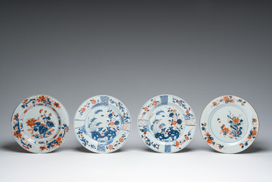 Een gevarieerde collectie Chinees famille rose, famille verte en blauw-wit porselein, 18de eeuw en later