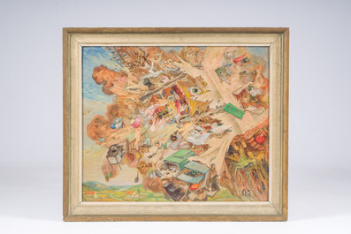 George W. Elliott (19th/20th C.): 'La demeure', oil on board