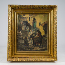 Ph. Girardet (19th/20th C.): 'Alger', pastel on paper, dated (19)22