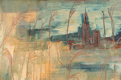 M&eacute;dard II Tytgat (1916-1997): Landscape, oil on canvas, dated (19)67