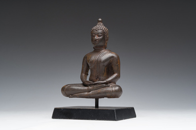 A Thai bronze Buddha, Ayutthaya period, 15th/16th C.