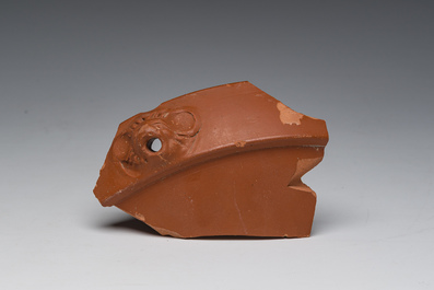 Three alabaster vases and three fragments of amphorae, presumably Egyptian period and later