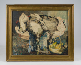 Albert Saverys (1886&ndash;1964): Still life with game birds, oil on canvas