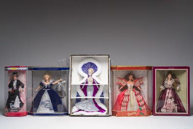 Thirteen various Barbie dolls in their original boxes, Mattel, dated 1992-2001