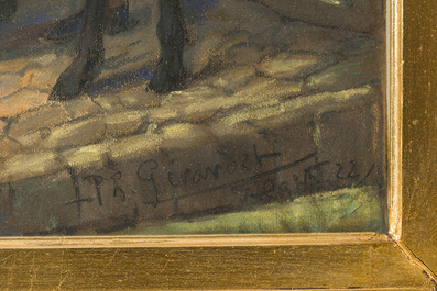 Ph. Girardet (19th/20th C.): 'Alger', pastel on paper, dated (19)22