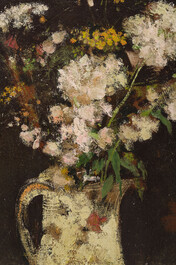 Floris Jespers (1889-1965): Still life of flowers, oil on canvas, ca. 1930