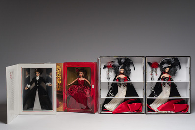Thirteen various Barbie dolls in their original boxes, Mattel, dated 1996-2000