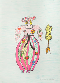Niki de Saint Phalle (1930&ndash;2002): 'Le Mannequin et la modiste', lithograph in colours, ed. 131/250, (1993)
