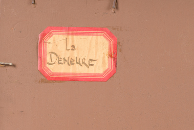 George W. Elliott (19th/20th C.): 'La demeure', oil on board