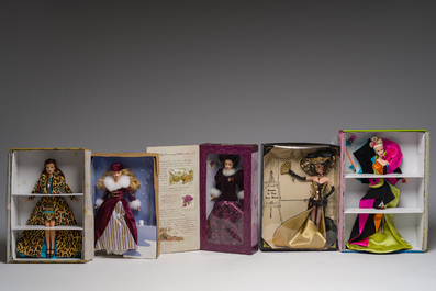 Thirteen various Barbie dolls in their original boxes, Mattel, dated 1996-2000