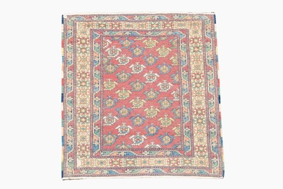 A Turkish Kula rug with geometric design, 20th C.