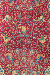 An Armenian or Azerbaijani Karabagh Tabriz style rug with floral design, wool, cotton and silk, early 20th C.