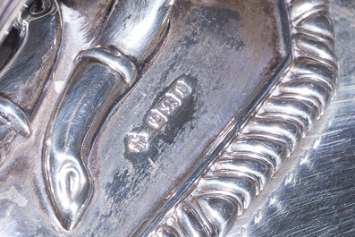 A varied collection of English silver and silver-plated tableware, 19th/20th C.