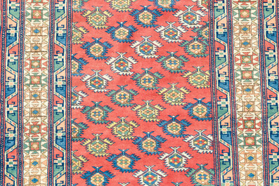 A Turkish Kula rug with geometric design, 20th C.