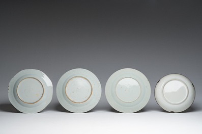 A varied collection of Chinese famille rose and Imari style porcelain with floral and Mandarin design, 18th/19th C.