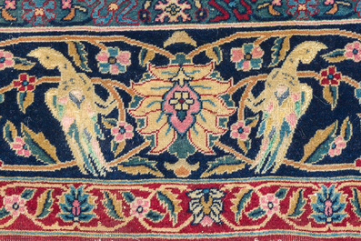 An Armenian or Azerbaijani Karabagh Tabriz style rug with floral design, wool, cotton and silk, early 20th C.