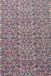 Four oriental rugs, a.o. a Persian Shirvan rug and an Azerbaijani runner with geometric design, wool on cotton, 20th C.