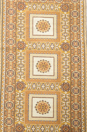 Four oriental rugs, a.o. a Turkish Kelim (Kilim) rug with geometric design, wool and cotton, 20th C.