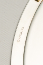 A French 83-piece silver-plated cutlery set and six underplates, model Aria, Christofle, 20th C.