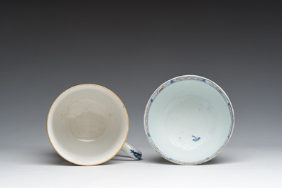 A varied collection of Chinese famille rose and Imari style porcelain with floral and Mandarin design, 18th/19th C.
