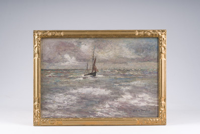 Arthur Willaert Trealliw (1875-1942): 'La brise', oil on canvas