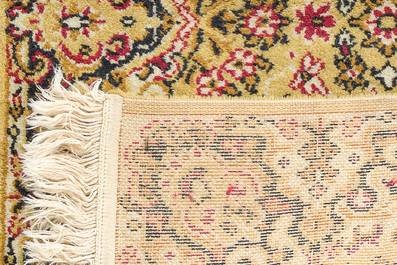 Four oriental rugs, a.o. a Turkish Kelim (Kilim) rug with geometric design, wool and cotton, 20th C.