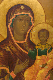 A Russian orthodox 'Mother of God' icon, 19th C.