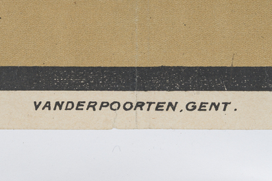 Armand Rassenfosse (1862-1934, attributed to): Poster for an exhibition of the Our Lady Vocational School in Ghent, first half 20th C.