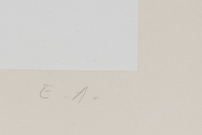 Belgian school: Five various graphic works, 20th C.