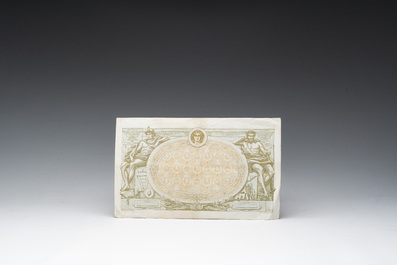 Three Belgian 1000 franc banknotes featuring Neptune and Salacia issued by the National Bank of Belgium, dated 1909-1919