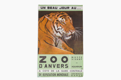 Two posters promoting the Antwerp Zoo, 20th C.