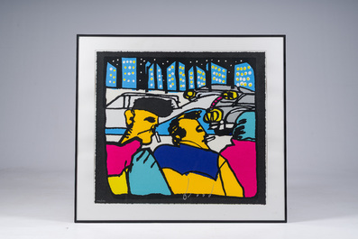 Herman Brood (1946-2001): 'City life', serigraph in colours, ed. 140/150