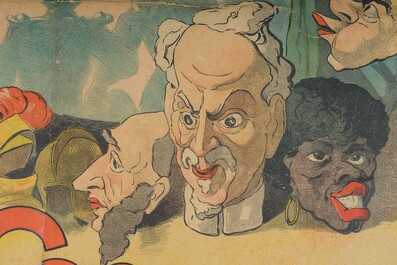 A 'Maison Peignon - 1, Rue d'Erlon, Nantes - Costumes for cavalcades &amp; soir&eacute;es' poster, Gu&eacute;neux Fr&egrave;res, early 20th C.