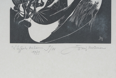 Belgian school: Five various graphic works, 20th C.