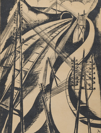 Belgian school: Five various graphic works, 20th C.