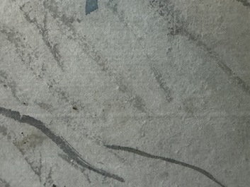 Chinese school: An animated river landscape, ink and colours on paper, 19th/20th C.