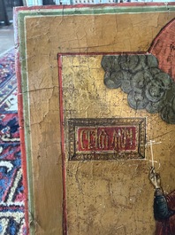 Two Russian orthodox icons, 'Saint Paraskeva' and 'Presentation of Jesus in the temple', 19th C.