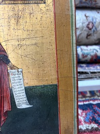 Two Russian orthodox icons, 'Saint Paraskeva' and 'Presentation of Jesus in the temple', 19th C.