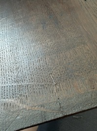 &Eacute;cole fran&ccedil;aise, monogramm&eacute; JFM (Jean Fran&ccedil;ois Millet, 1814-1875 ?): Le mod&egrave;le f&eacute;minin, huile sur papier maroufl&eacute; sur panneau, 19&egrave;me si&egrave;cle