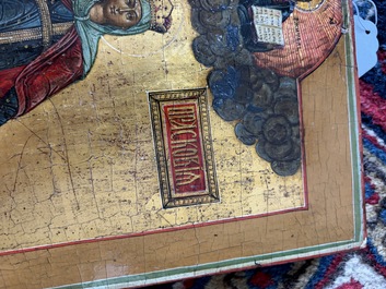 Two Russian orthodox icons, 'Saint Paraskeva' and 'Presentation of Jesus in the temple', 19th C.
